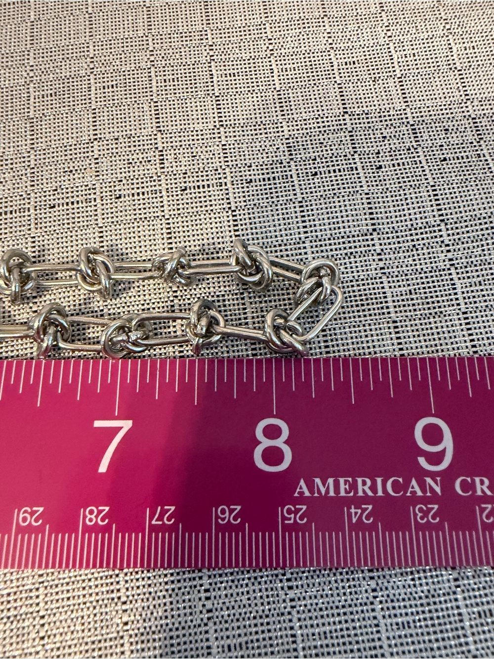 Stainless Steel Knot Link Necklace - Women Jewelry - Picture 6 of 6